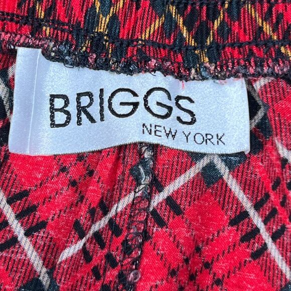 VTG Briggs New York Skirt Medium Red Tartan Pleated Schoolgirl Scottish Plaid - Picture 9 of 9